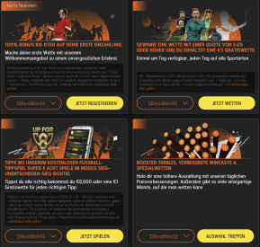 Arten von Boni in 888sport